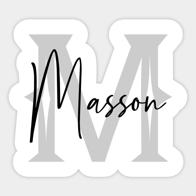 Masson Second Name, Masson Family Name, Masson Middle Name Sticker by Huosani